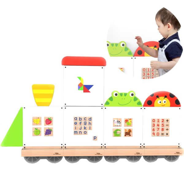 VIGA System Tablic Edukacyjnych Pociąg Zwierzątka Certyfikat FSC - 004