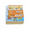 VIGA Drewniane Puzzle Układanka Edukacyjna Ubierz Misia Chłopca - 007