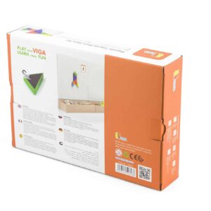 Zestaw Logiczny Tangram Drewniany z Kartami Wzorów FSC Viga - 010