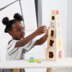 VIGA Drewniana Piramidka Układanka Klocki Sorter Montessori - 004