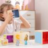 VIGA Drewniana Piramidka Układanka Klocki Sorter Montessori - 009
