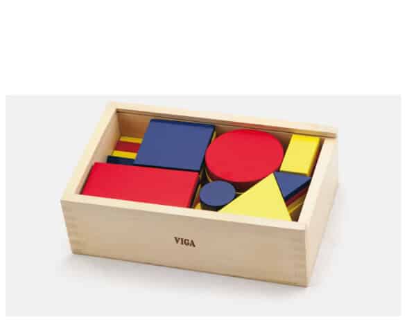 Drewniane Klocki Dienesa Figury geometryczne Viga Toys Montessori - 003