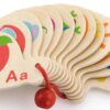 VIGA Drewniana Książeczka do Nauki Alfabetu i Angielskiego Montessori - 003