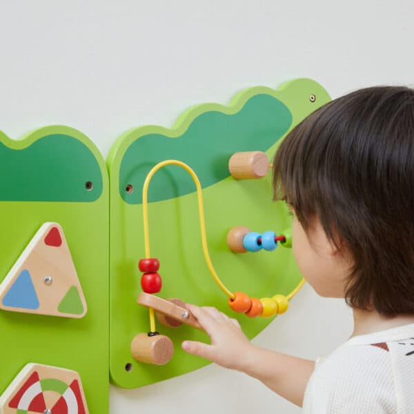 VIGA Tablica Sensoryczna Manipulacyjna Krokodyl Certyfikat FSC Montessori - 006