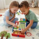 VIGA Drewniana Kasa sklepowa z akcesoriami Skaner Montessori - 002
