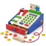 VIGA Drewniana Kasa sklepowa z akcesoriami Skaner Montessori - 004