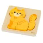 VIGA Drewniane Puzzle - Rudy Kotek - 003