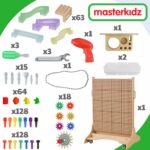 MASTERKIDZ Wolnostojąca Tablica Naukowa Kreatywna STEM 166 x 125 + Zestaw Akcesoriów - 004