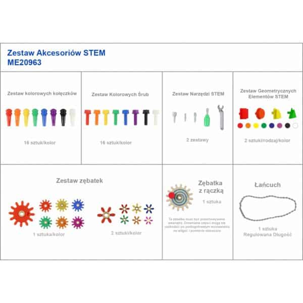 MASTERKIDZ Wolnostojąca Tablica Naukowa Kreatywna STEM 166 x 125 + Zestaw Akcesoriów - 014