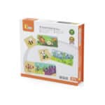 Drewniana Układanka Logiczna Zwierzątka Viga – Sorter Kształtów Montessori - 005