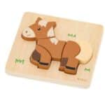 VIGA Drewniane Puzzle - Mój Przyjaciel Konik - 003