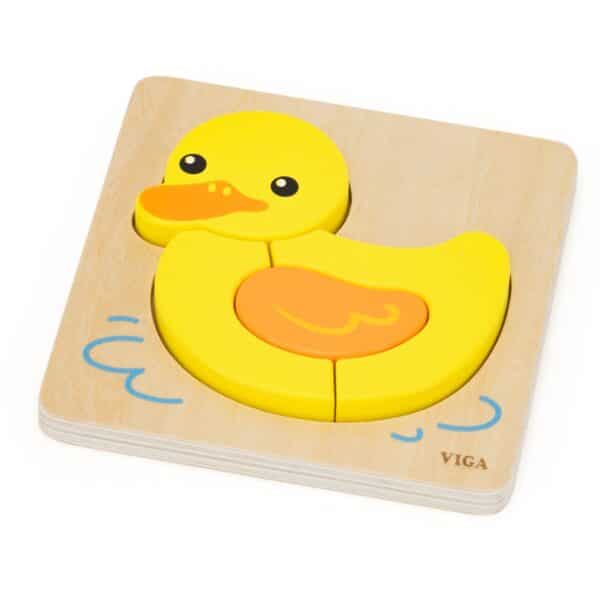 VIGA Drewniane Puzzle - Urocza Kaczuszka - 003