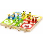 Klasyczna Gra Planszowa Chińczyk Ludo Drewniana Viga Montessori - 008
