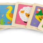 VIGA Poręczne Drewniane Puzzle Żyrafa - 005