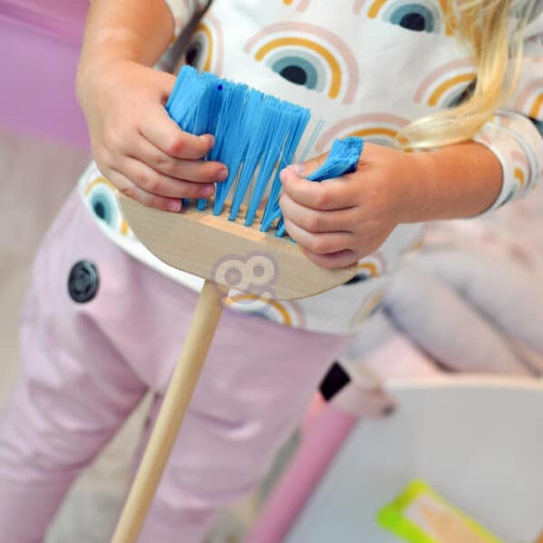 TOOKY TOY Drewniany Zestaw do Sprzątania dla Dzieci 6 el. - 003