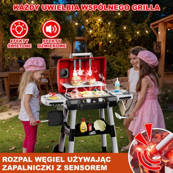 WOOPIE Grill Barbecue Kuchnia Ogrodowa Interaktywna LED Zestaw XL 31 el. - 008