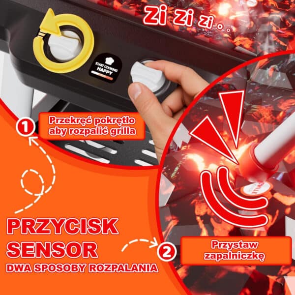 WOOPIE Grill Barbecue Kuchnia Ogrodowa Interaktywna LED Zestaw XL 31 el. - 009
