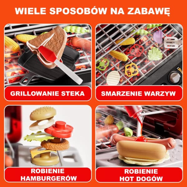 WOOPIE Grill Barbecue Kuchnia Ogrodowa Interaktywna LED Zestaw XL 31 el. - 012