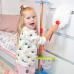 TOOKY TOY Drewniany Zestaw do Sprzątania dla Dzieci 6 el. - 009