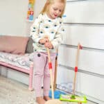 TOOKY TOY Drewniany Zestaw do Sprzątania dla Dzieci 6 el. - 010