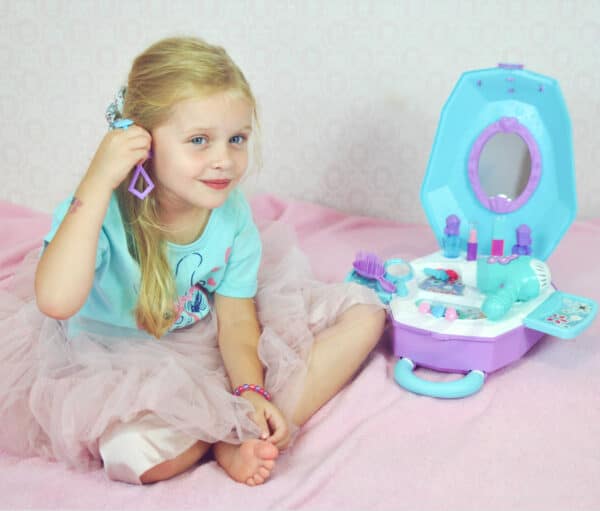 WOOPIE Toaletka dla Dziewczynki 2w1 Salon Piękności w Walizce - 004