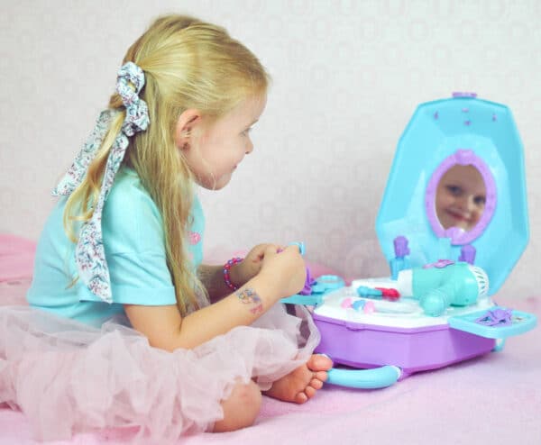 WOOPIE Toaletka dla Dziewczynki 2w1 Salon Piękności w Walizce - 006