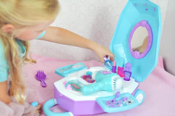 WOOPIE Toaletka dla Dziewczynki 2w1 Salon Piękności w Walizce - 009