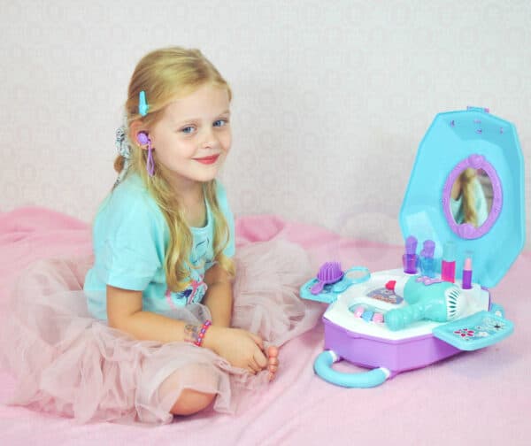 WOOPIE Toaletka dla Dziewczynki 2w1 Salon Piękności w Walizce - 011