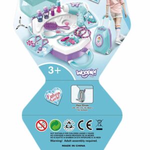 WOOPIE Toaletka dla Dziewczynki 2w1 Salon Piękności w Walizce - 016