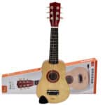 Viga Drewniana gitara dla dzieci Naturalna 21 cali 6 strun - 001