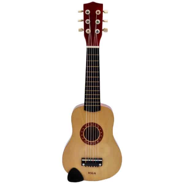 Viga Drewniana gitara dla dzieci Naturalna 21 cali 6 strun - 003
