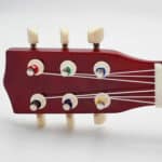 Viga Drewniana gitara dla dzieci Naturalna 21 cali 6 strun - 005