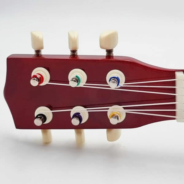 Viga Drewniana gitara dla dzieci Naturalna 21 cali 6 strun - 005