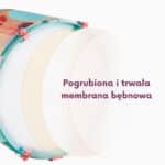 WOOPIE Perkusja Edukacyjna dla Dzieci 5 Bębnów 1 Talerz + Taboret z Motywem Zwierzątek - 006