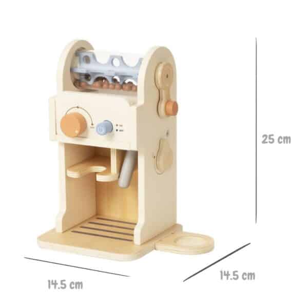 TOOKY TOY Drewniany Zestaw Do Kawy - Ekspres Baristy - 005