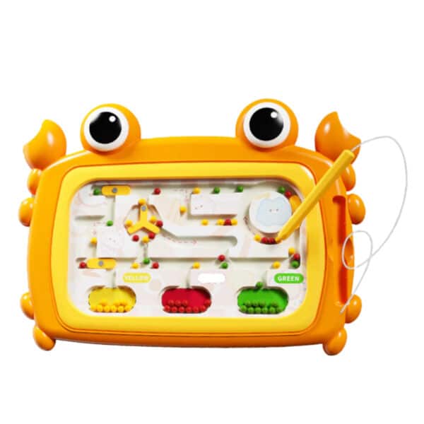 WOOPIE Tablica Magnetyczna Montessori Labirynt Krab Pomarańczowa - 007