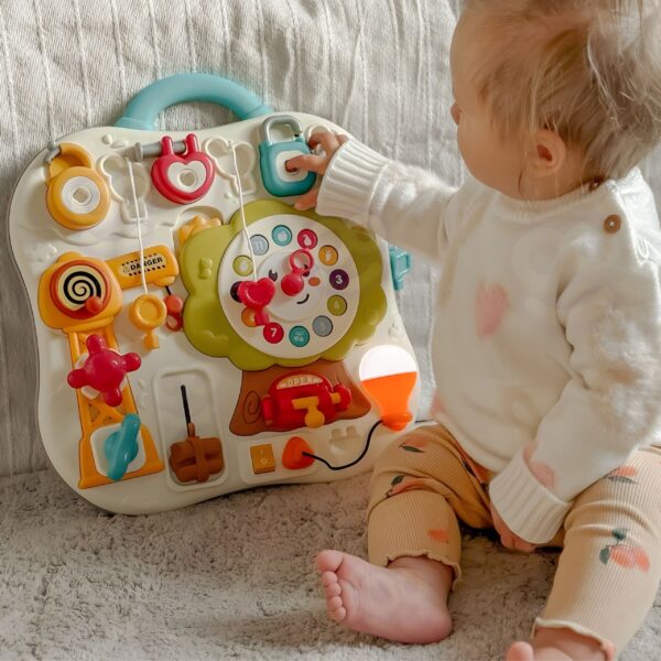 WOOPIE Tablica Montessori Manipulacyjna Sensoryczna Interaktywna dla Malucha - 003