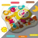 WOOPIE Tablica Montessori Manipulacyjna Sensoryczna Interaktywna dla Malucha - 006