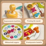 WOOPIE Tablica Montessori Manipulacyjna Sensoryczna Interaktywna dla Malucha - 008