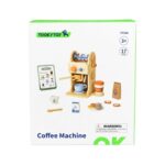 TOOKY TOY Drewniany Zestaw Do Kawy - Ekspres Baristy - 006