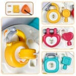 WOOPIE Tablica Montessori Manipulacyjna Sensoryczna Interaktywna dla Malucha - 010