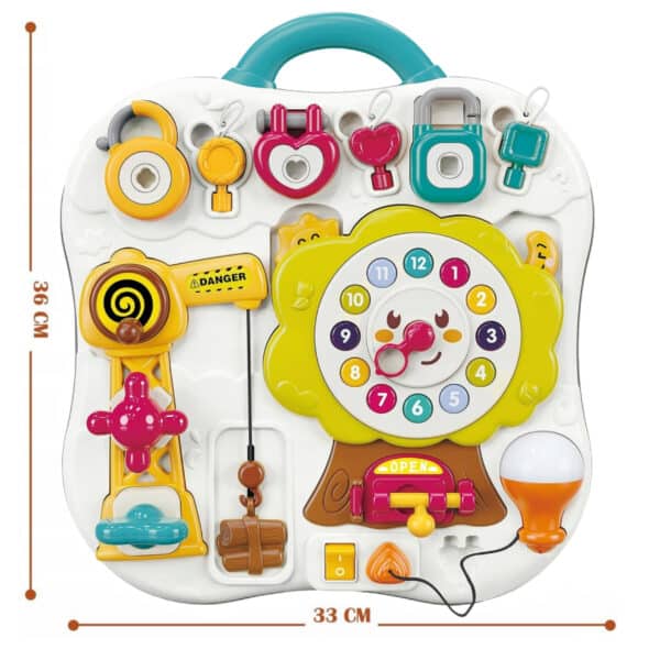 WOOPIE Tablica Montessori Manipulacyjna Sensoryczna Interaktywna dla Malucha - 011