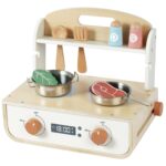 Duży Zestaw Kuchnia i Grill Tooky Toy – Drewniana Zabawka z Akcesoriami - 003