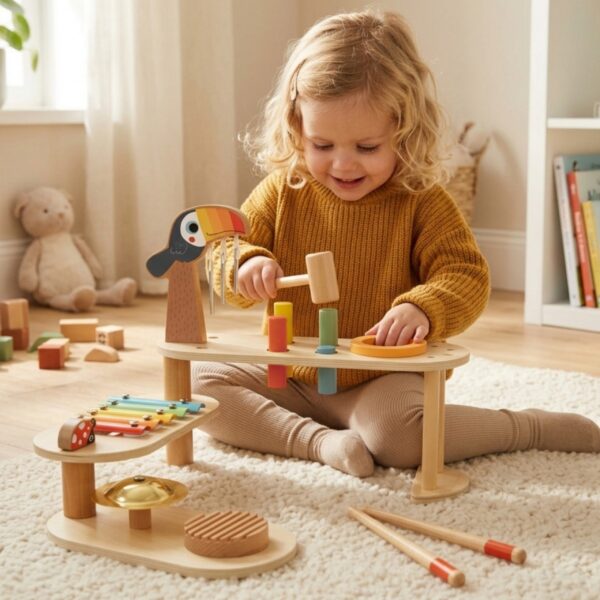 TOOKY TOY Edukacyjny Stolik Muzyczny 8 el. Tukan - 002