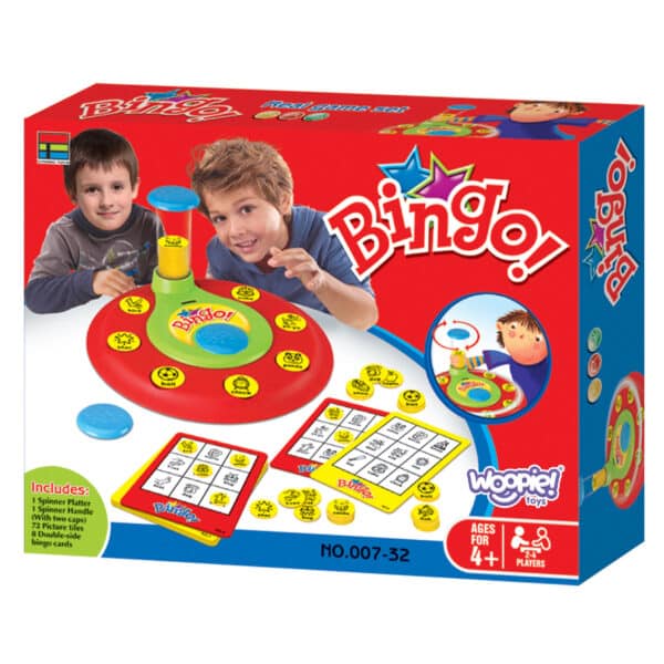 WOOPIE Bingo Gra Dopasuj Żetony Planszowa Rodzinna - 008