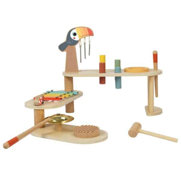 TOOKY TOY Edukacyjny Stolik Muzyczny 8 el. Tukan - 008