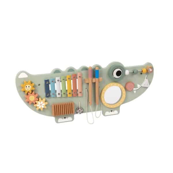 TOOKY TOY Drewniana Tablica Manipulacyjna Krokodyl 3 el. - 008