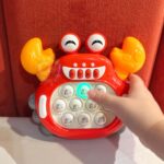 WOOPIE Gra POP IT Elektroniczna Antystresowa Zręcznościowa Krab Czerwony - 003