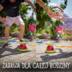 WOOPIE Gra Zręcznościowa 3w1 Wyrzutnia Rakiet Skakanka Rzut do Celu Biedronka - 005