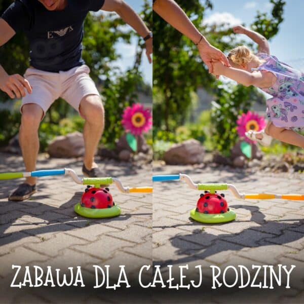 WOOPIE Gra Zręcznościowa 3w1 Wyrzutnia Rakiet Skakanka Rzut do Celu Biedronka - 005